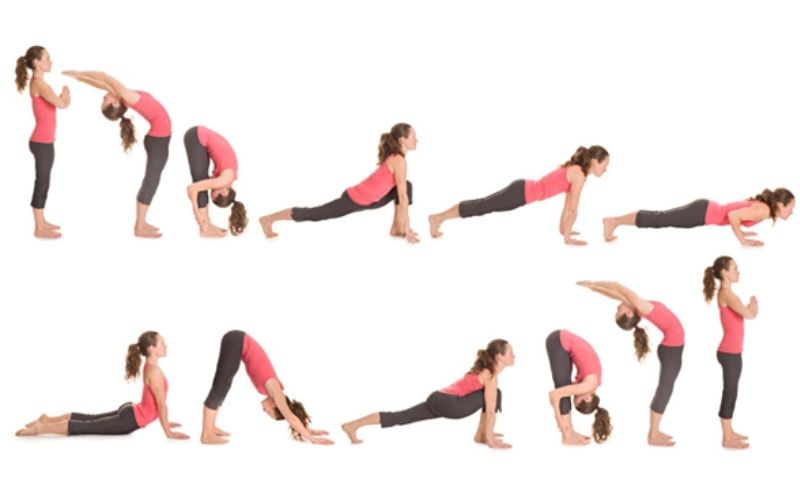 12 tư thế trong chuỗi yoga chào mặt trời