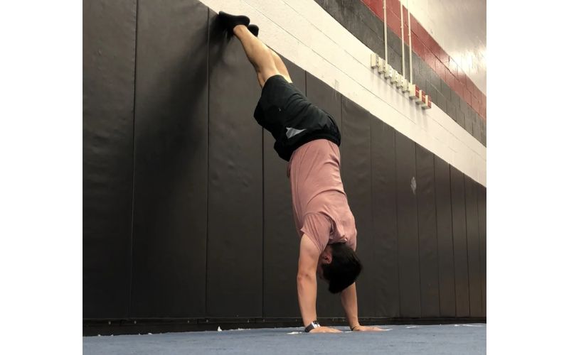 Wall Handstand Hold