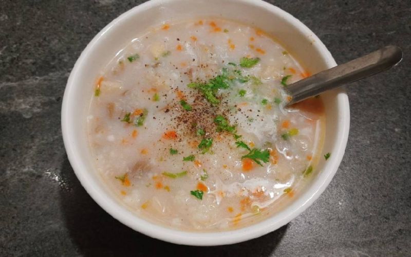 Cách nấu cháo thịt bằm ít calo tại nhà