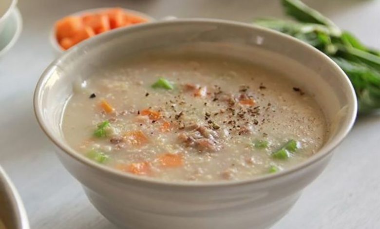 cháo thịt bằm bao nhiêu calo