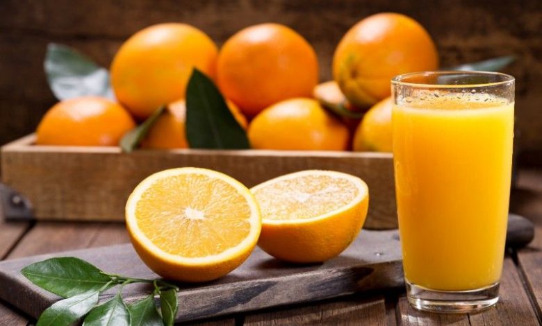 nước cam bao nhiêu calo