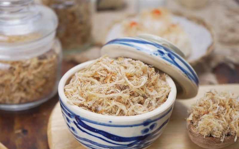 Cách ăn ruốc thịt lợn không lo béo