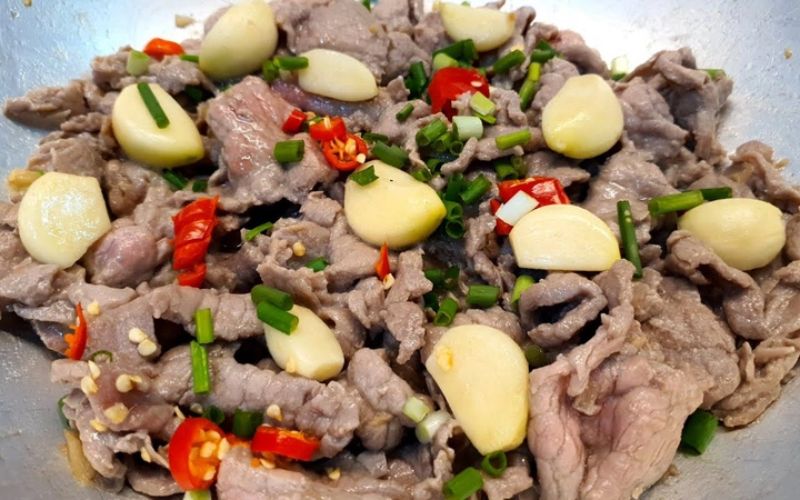 Thành phần dinh dưỡng trong món thịt bò xào